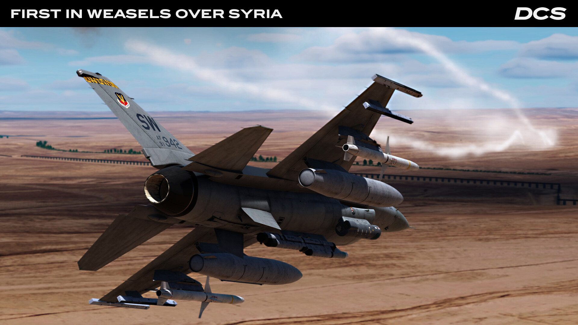 DCS World: F-16C First in Weasels Over Syria Campaign by Ground Pounder Sims