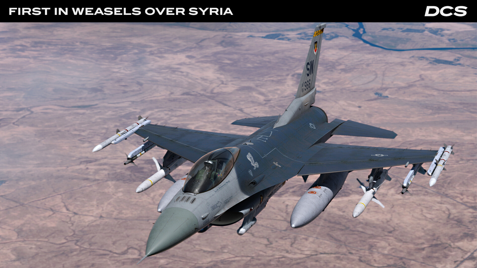 DCS World: F-16C First in Weasels Over Syria Campaign by Ground Pounder Sims