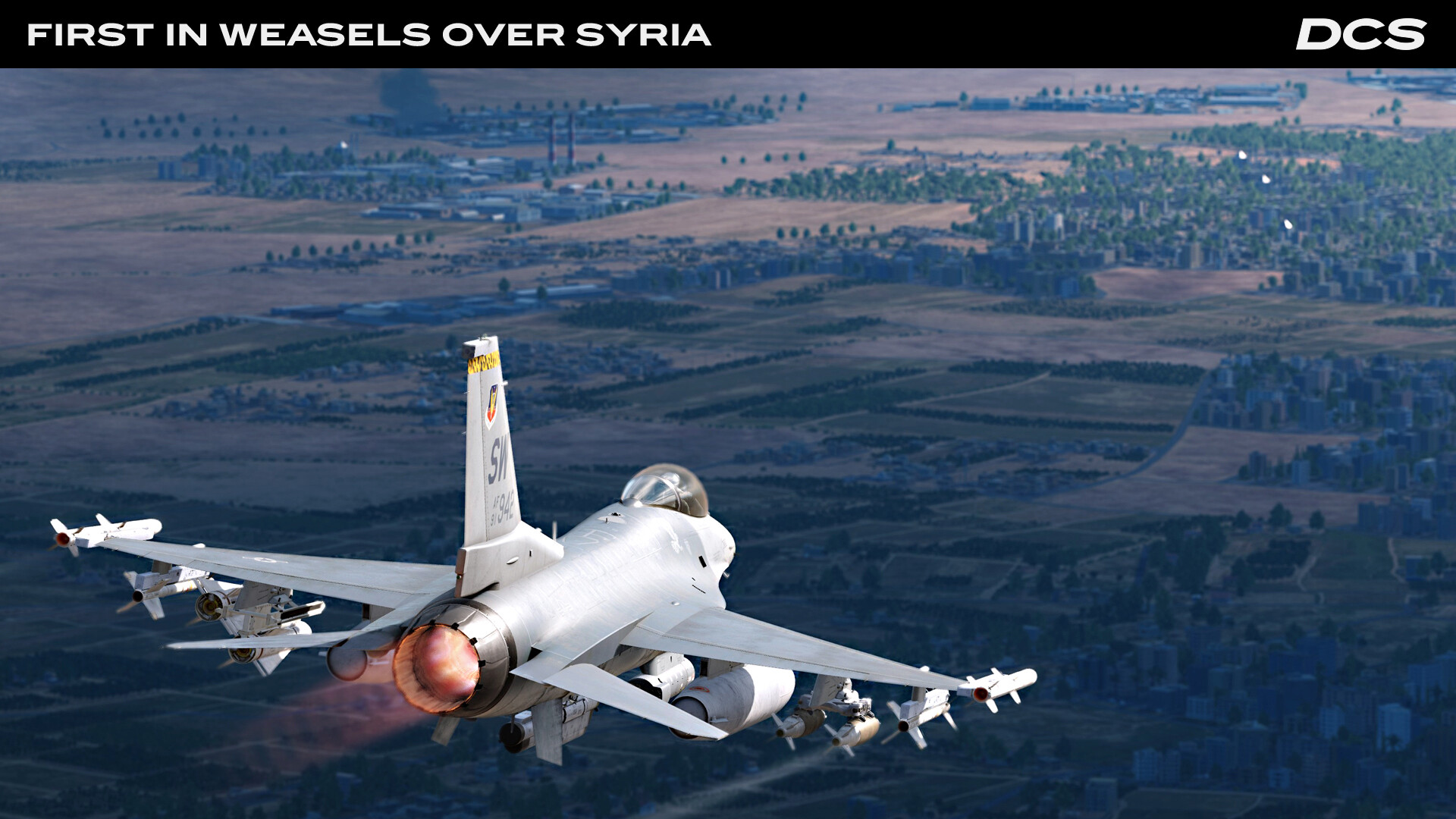 DCS World: F-16C First in Weasels Over Syria Campaign by Ground Pounder Sims