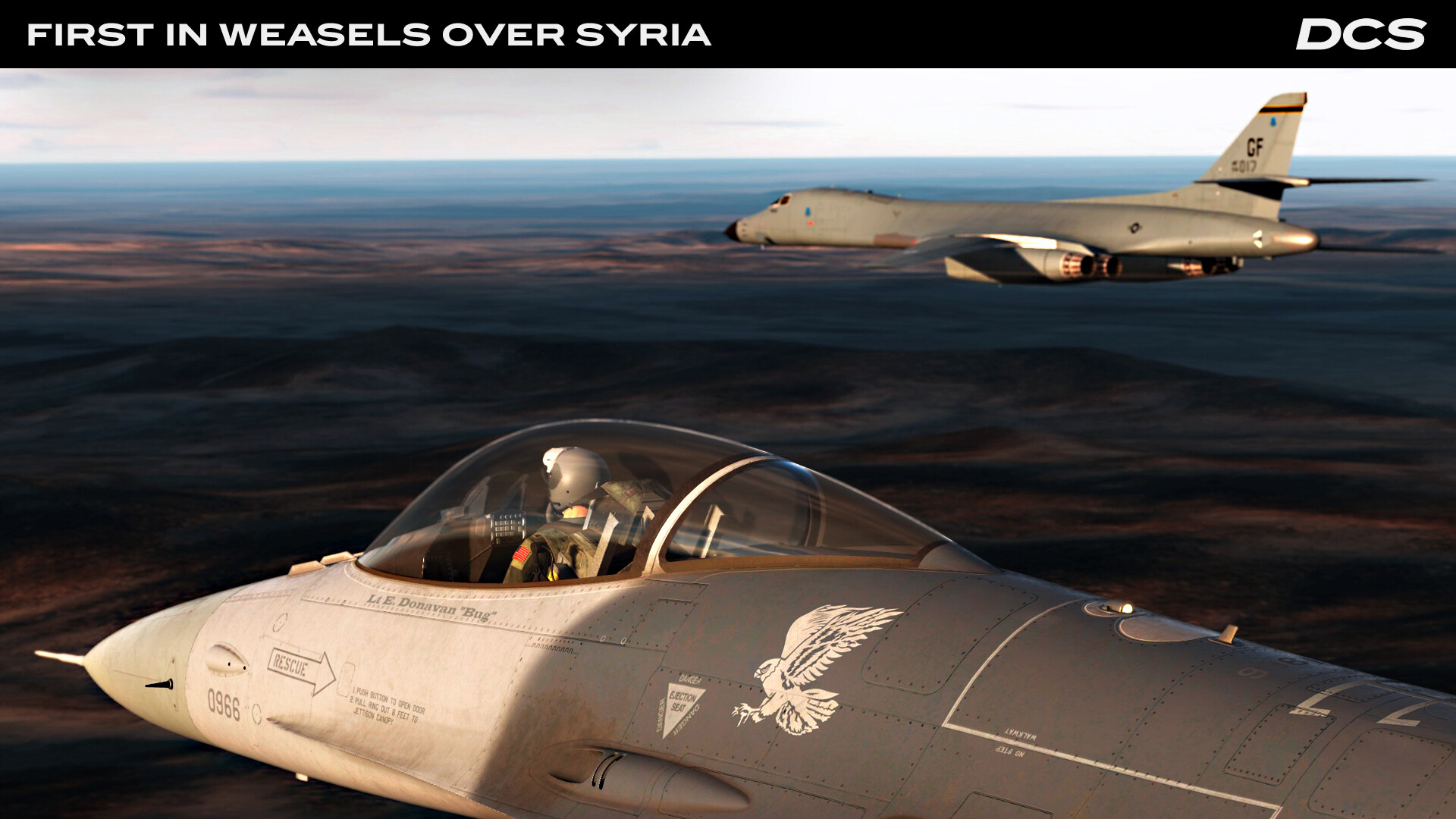 DCS World: F-16C First in Weasels Over Syria Campaign by Ground Pounder Sims