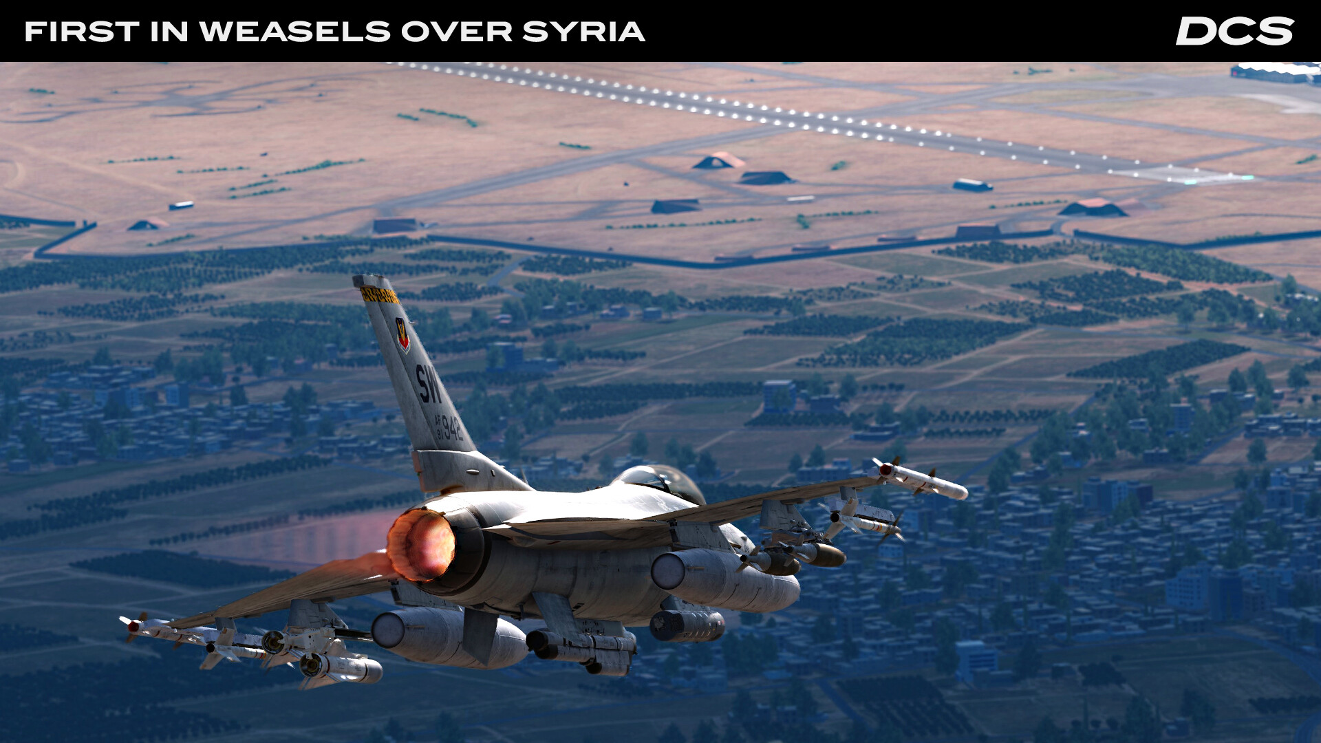 DCS World: F-16C First in Weasels Over Syria Campaign by Ground Pounder Sims