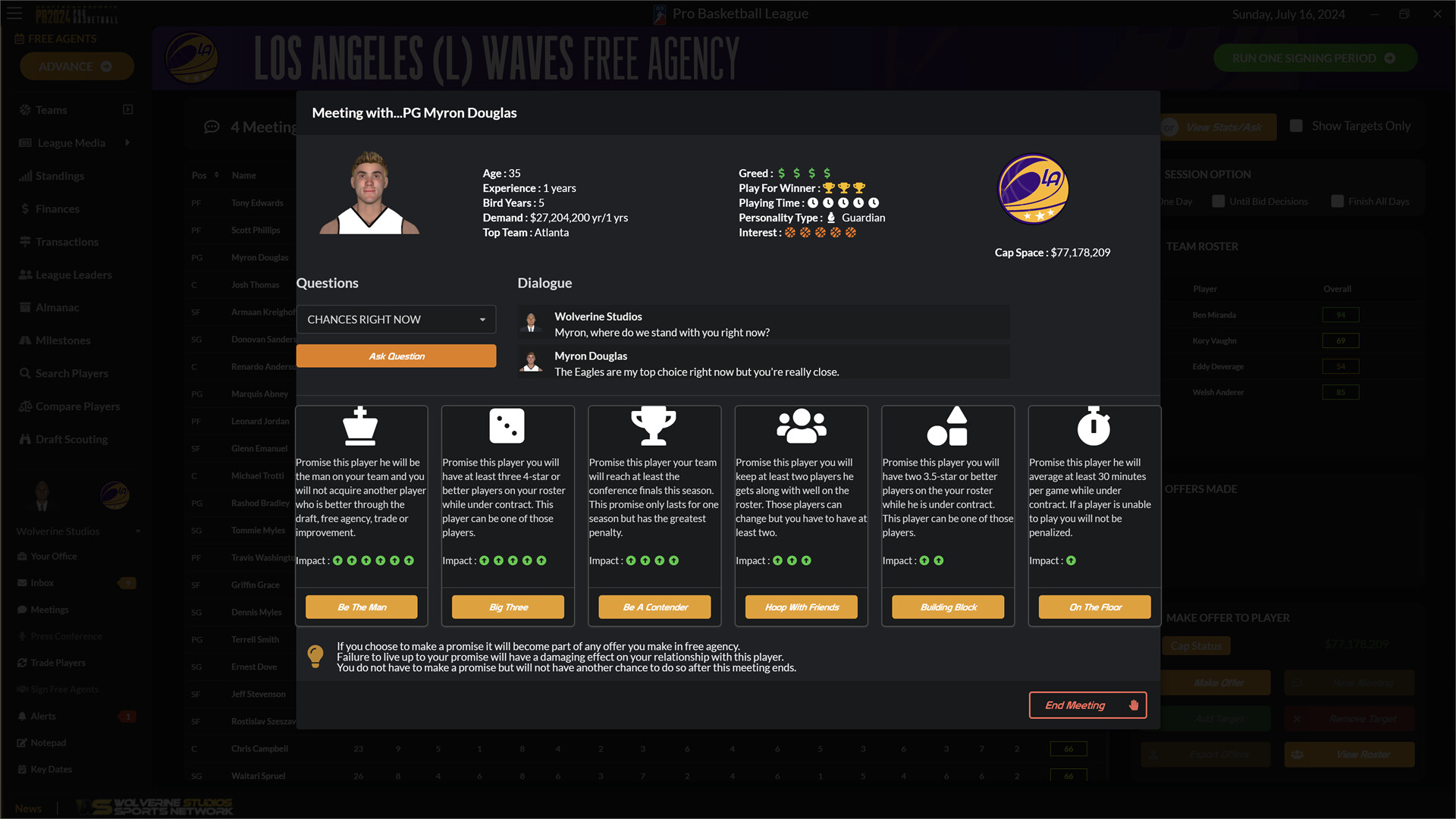 Draft Day Sports: Pro Basketball 2024