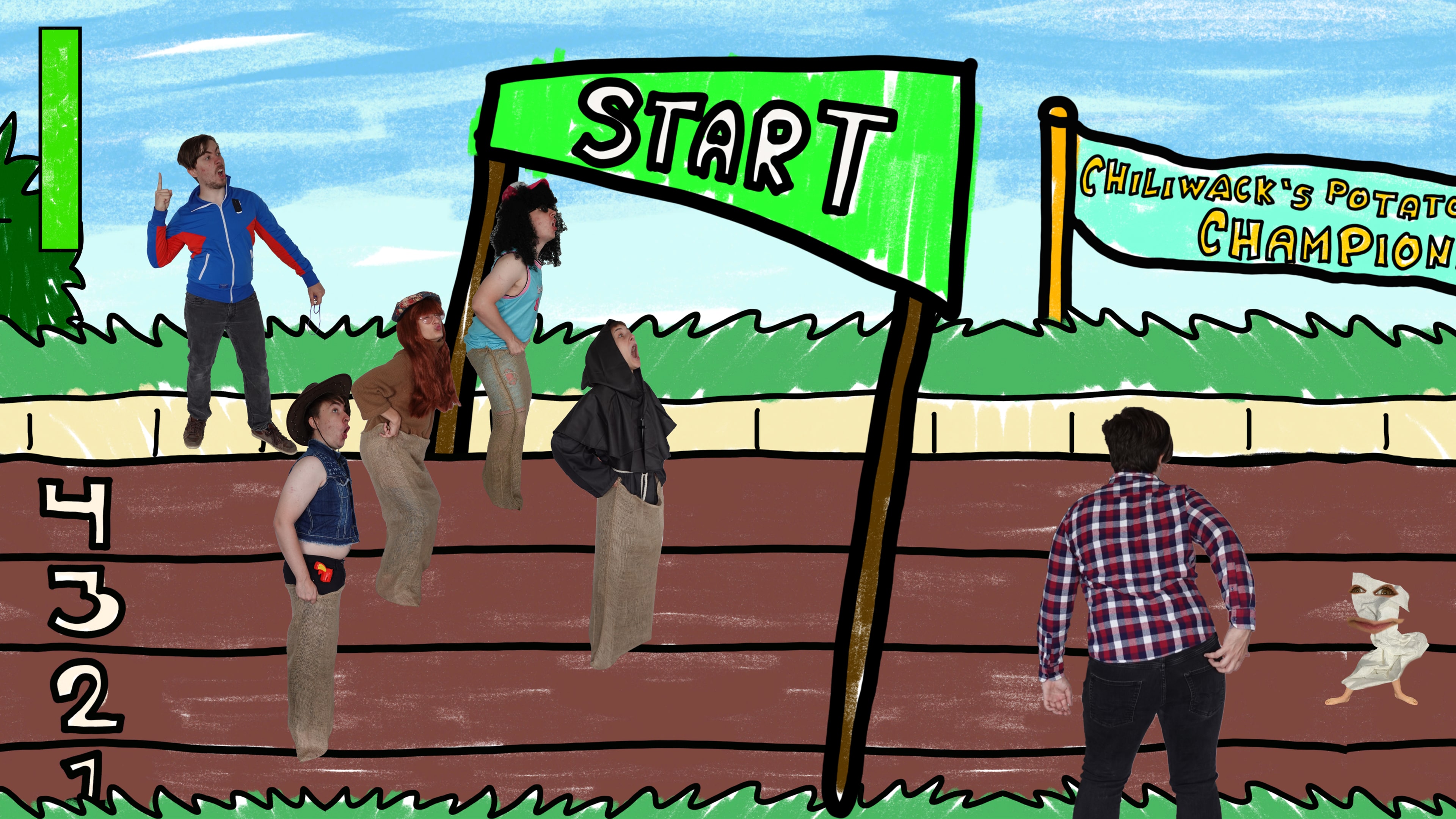 Potato Sack Racing Simulator 2024