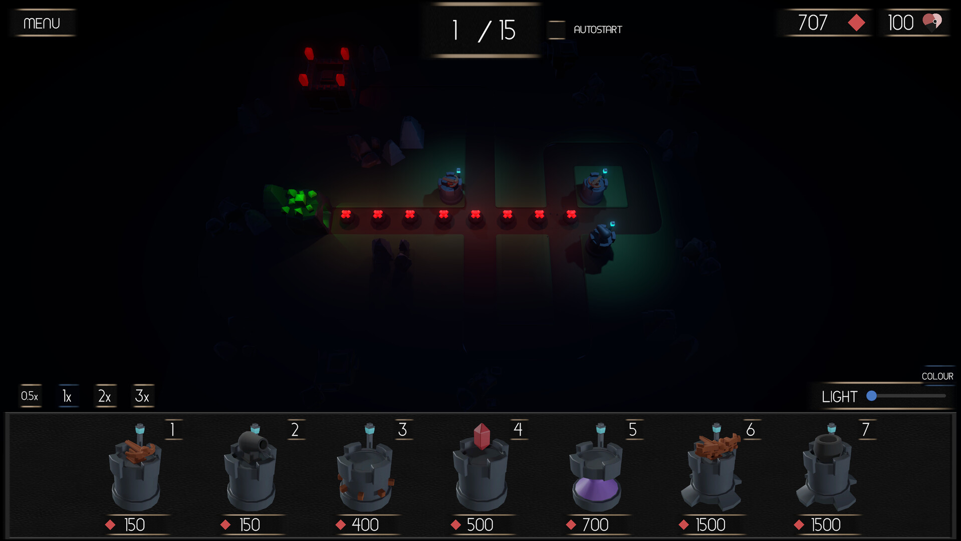 Dark Gem Tower Defense