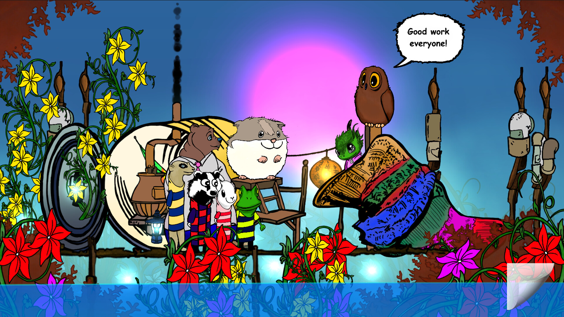 Visual novel for the kids: Lumi And Baby – Hamster And Baby Dragon