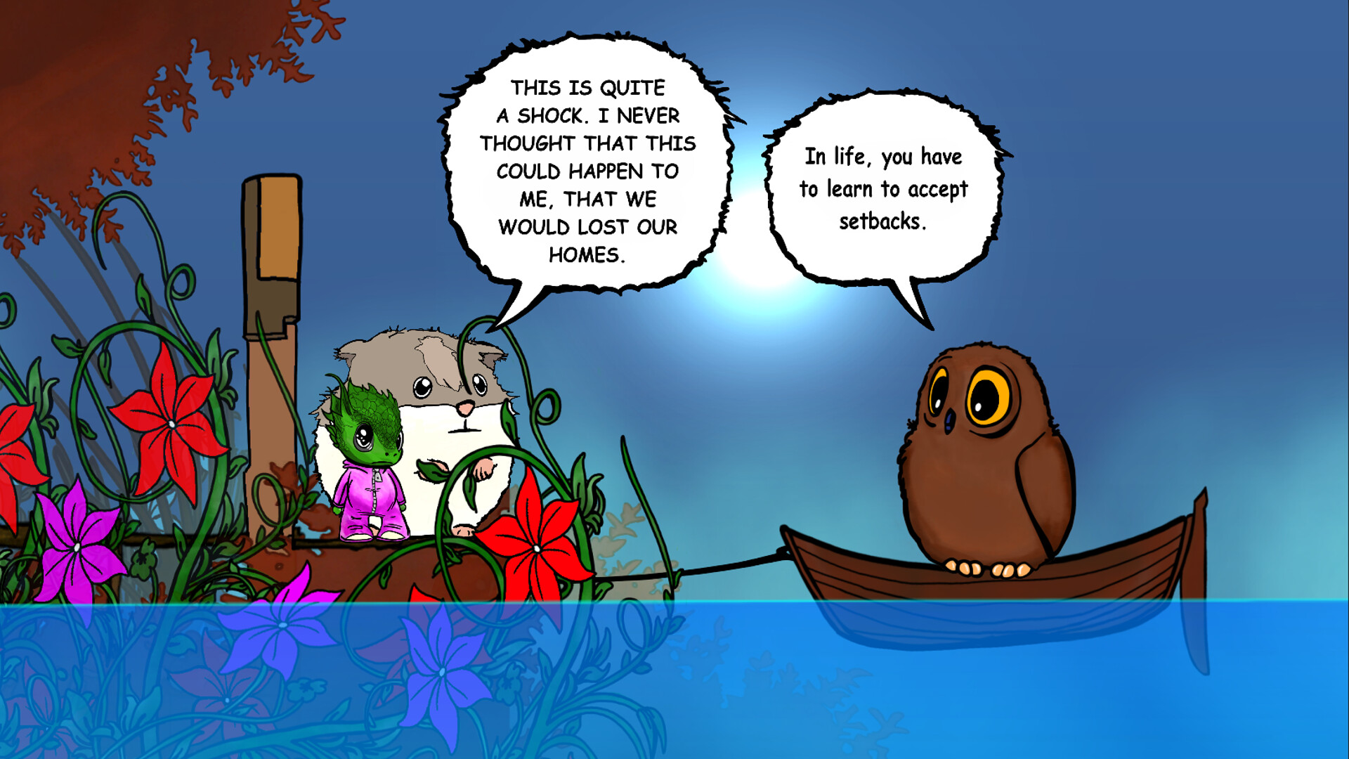 Visual novel for the kids: Lumi And Baby – Hamster And Baby Dragon