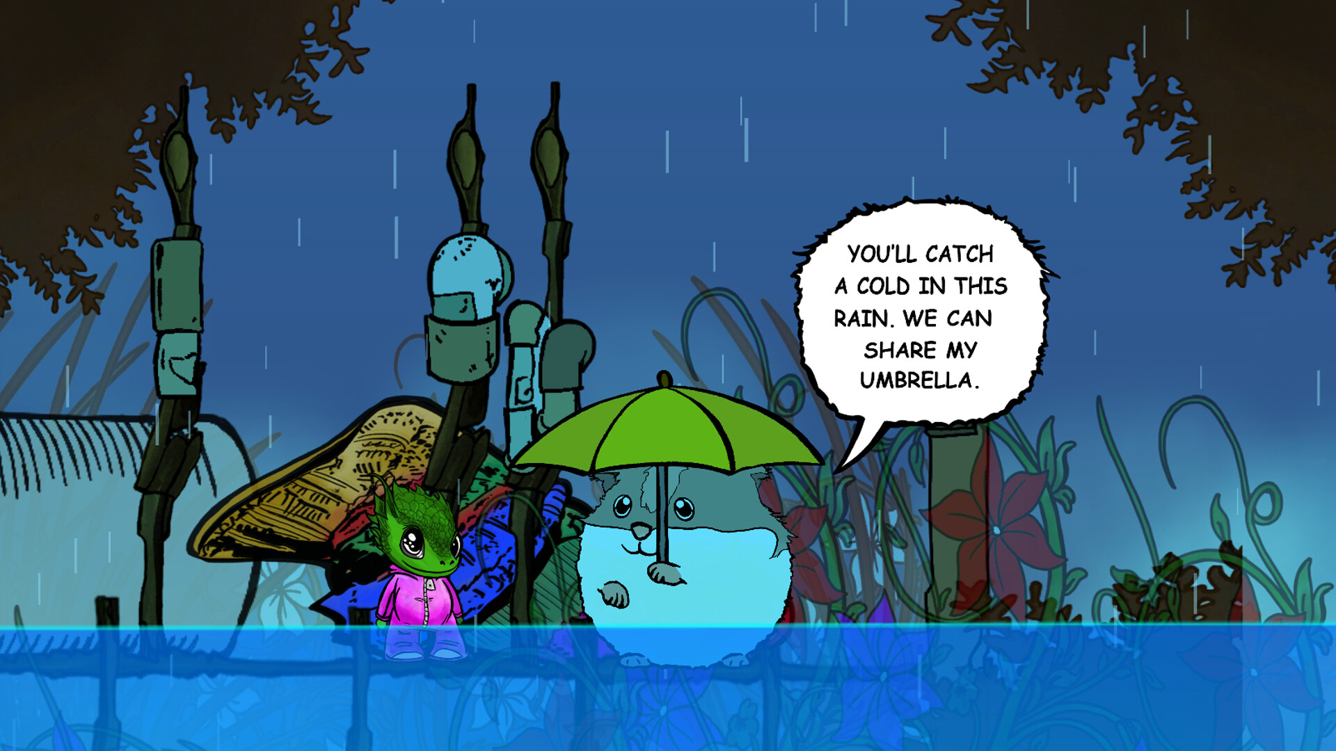 Visual novel for the kids: Lumi And Baby – Hamster And Baby Dragon