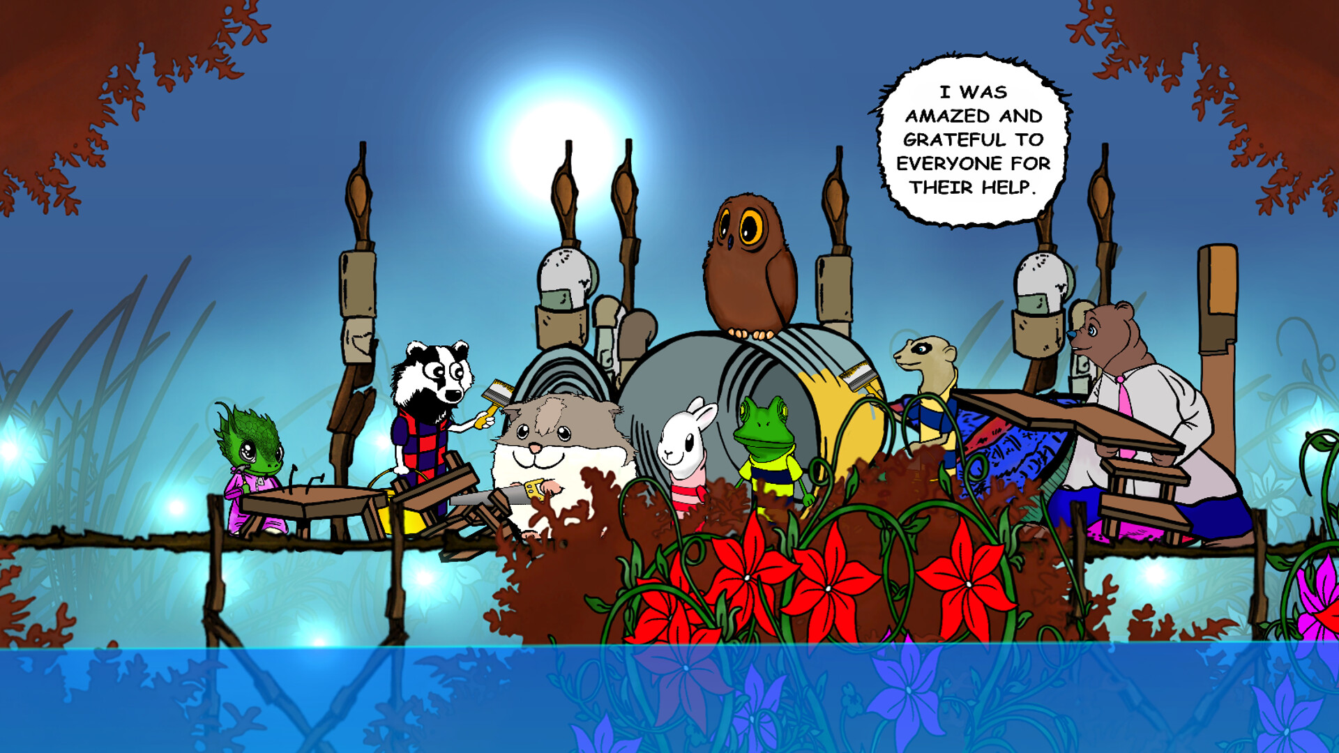 Visual novel for the kids: Lumi And Baby – Hamster And Baby Dragon