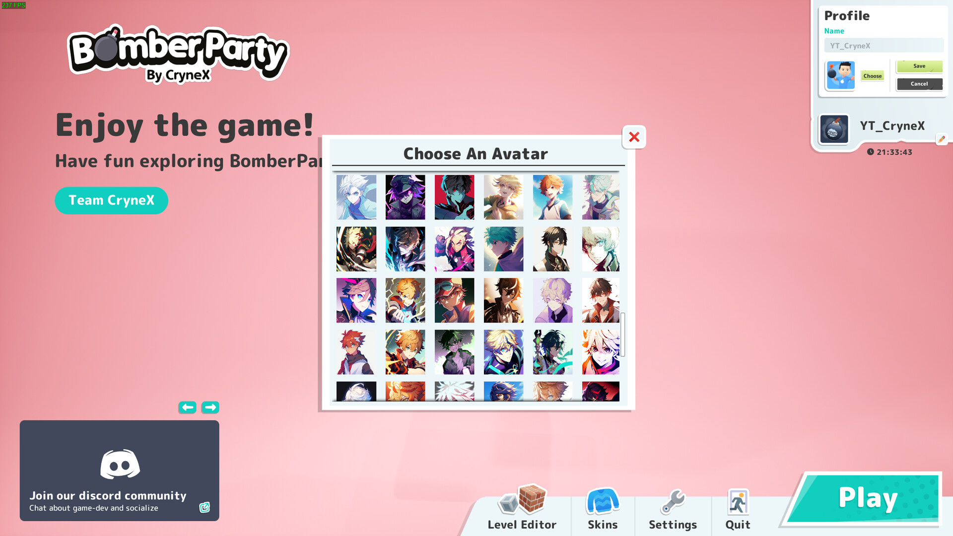 Bomber Party: Anime Avatars