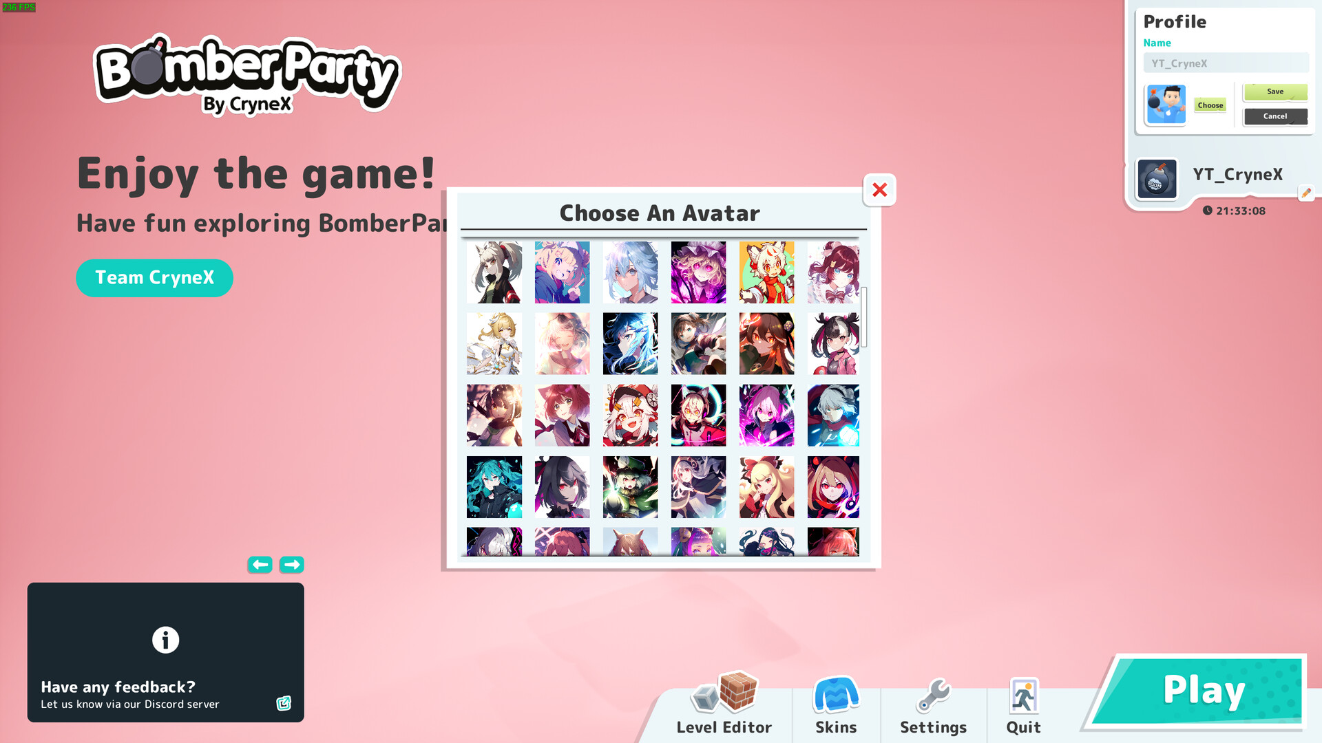 Bomber Party: Anime Avatars