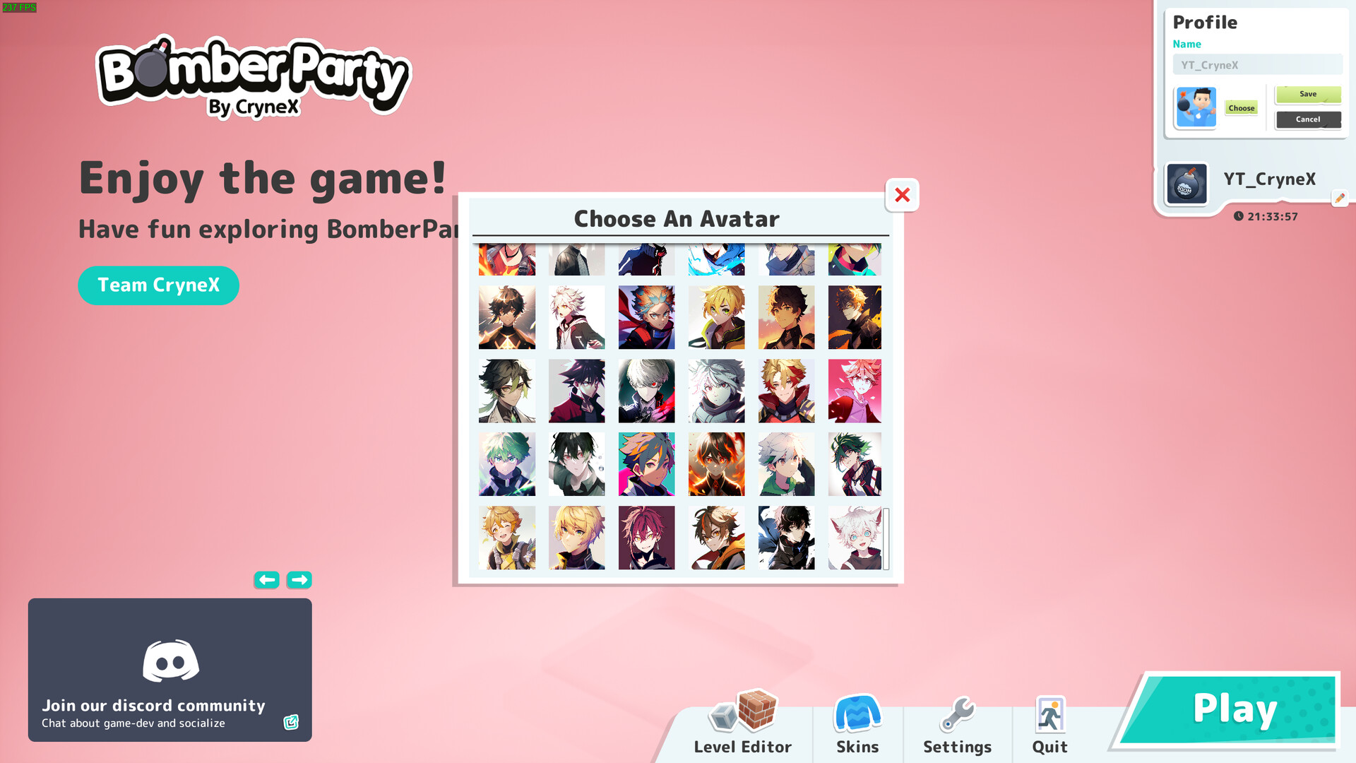 Bomber Party: Anime Avatars