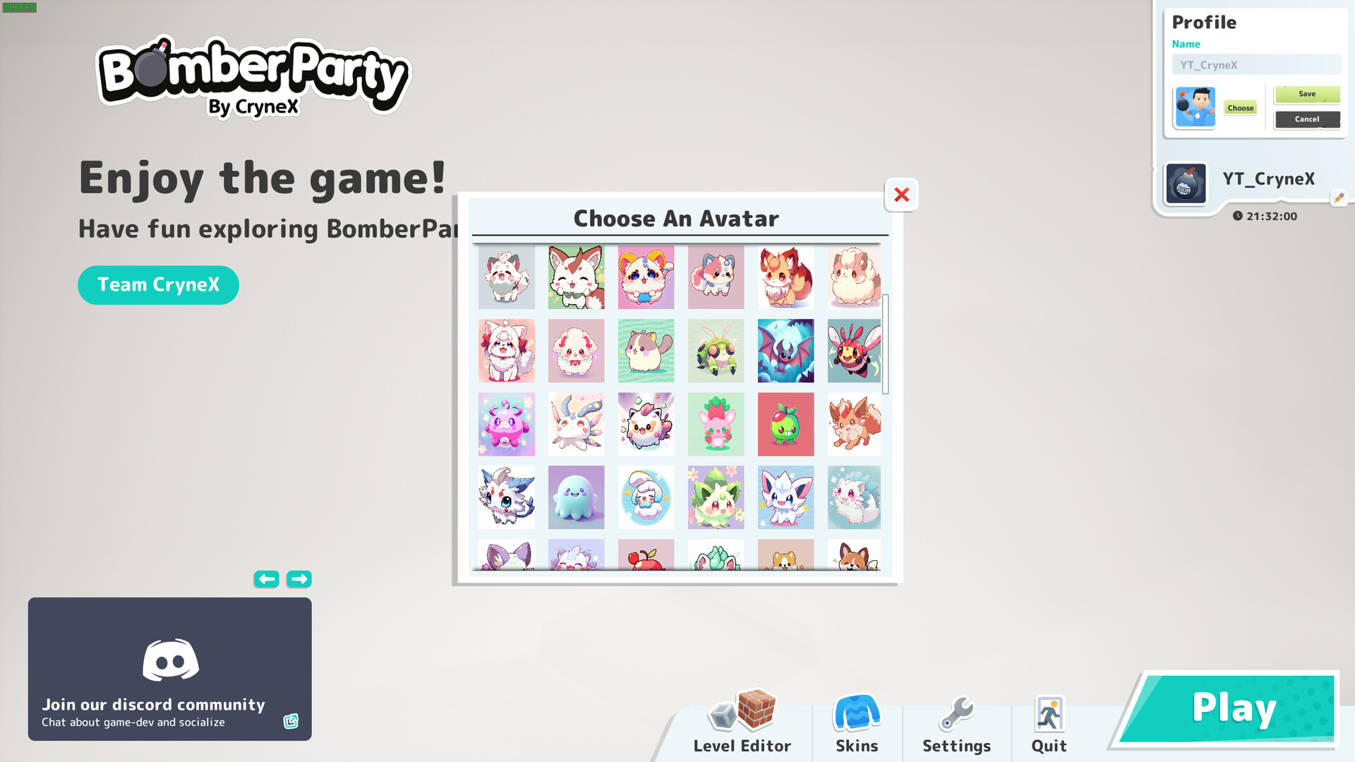Bomber Party: Cute Anime Creatures Avatar