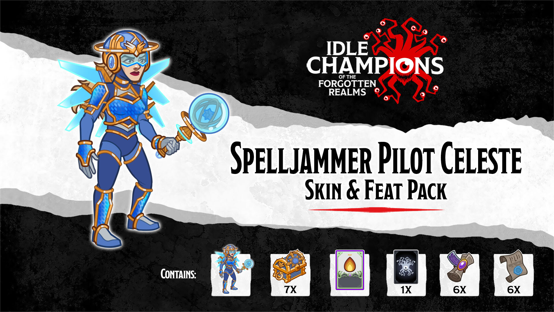 Idle Champions: Spelljammer Pilot Celeste Skin &amp; Feat Pack