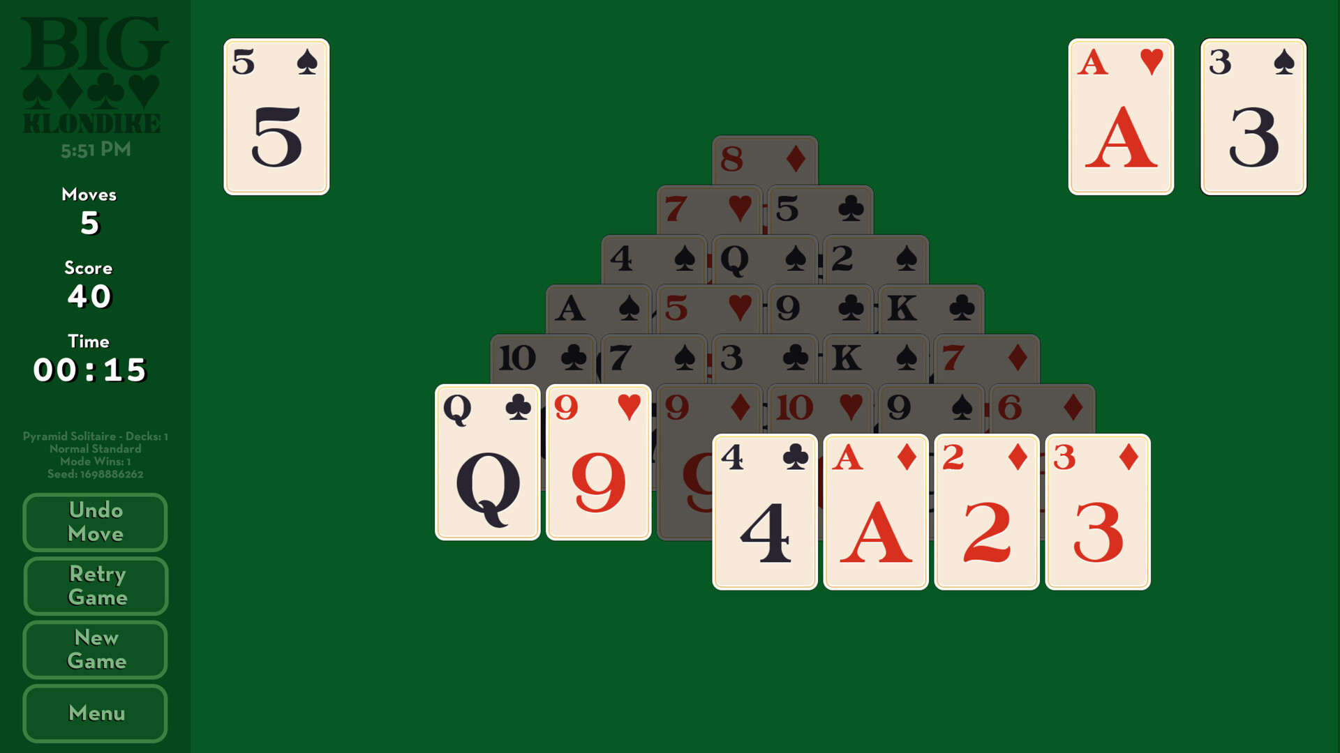 Big Klondike: Pyramid