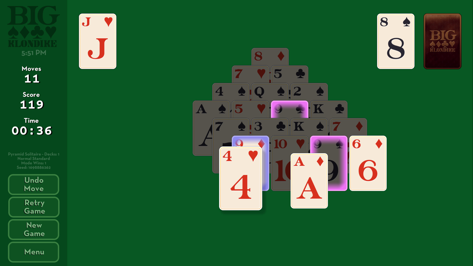 Big Klondike: Pyramid