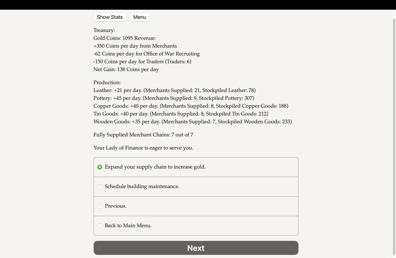 Daria: A Kingdom Simulator