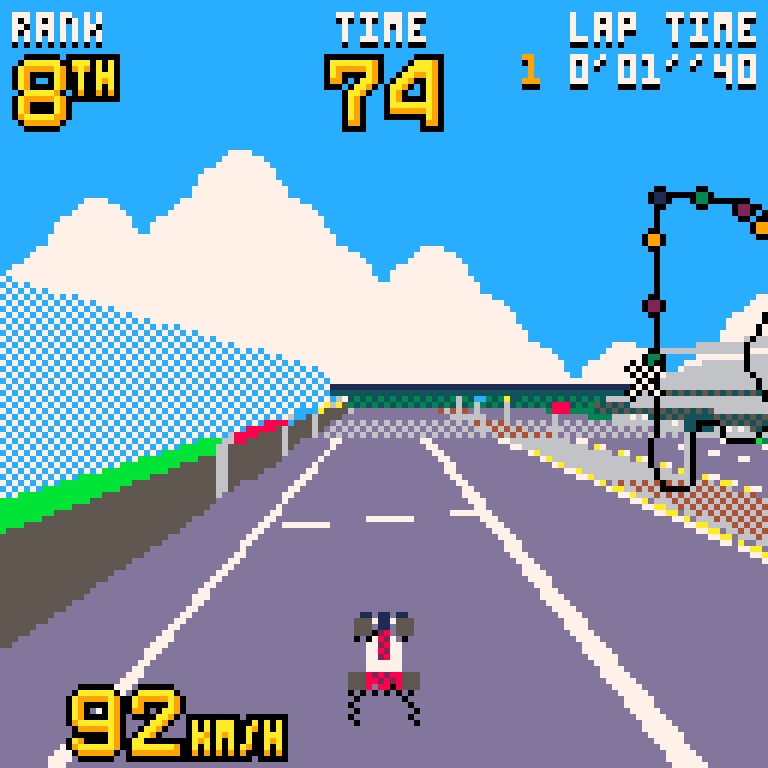 Virtua Racing Demake