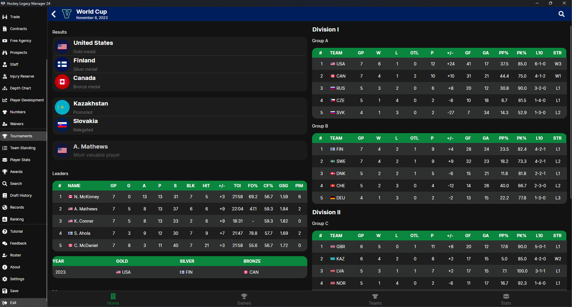 Hockey Legacy Manager 24