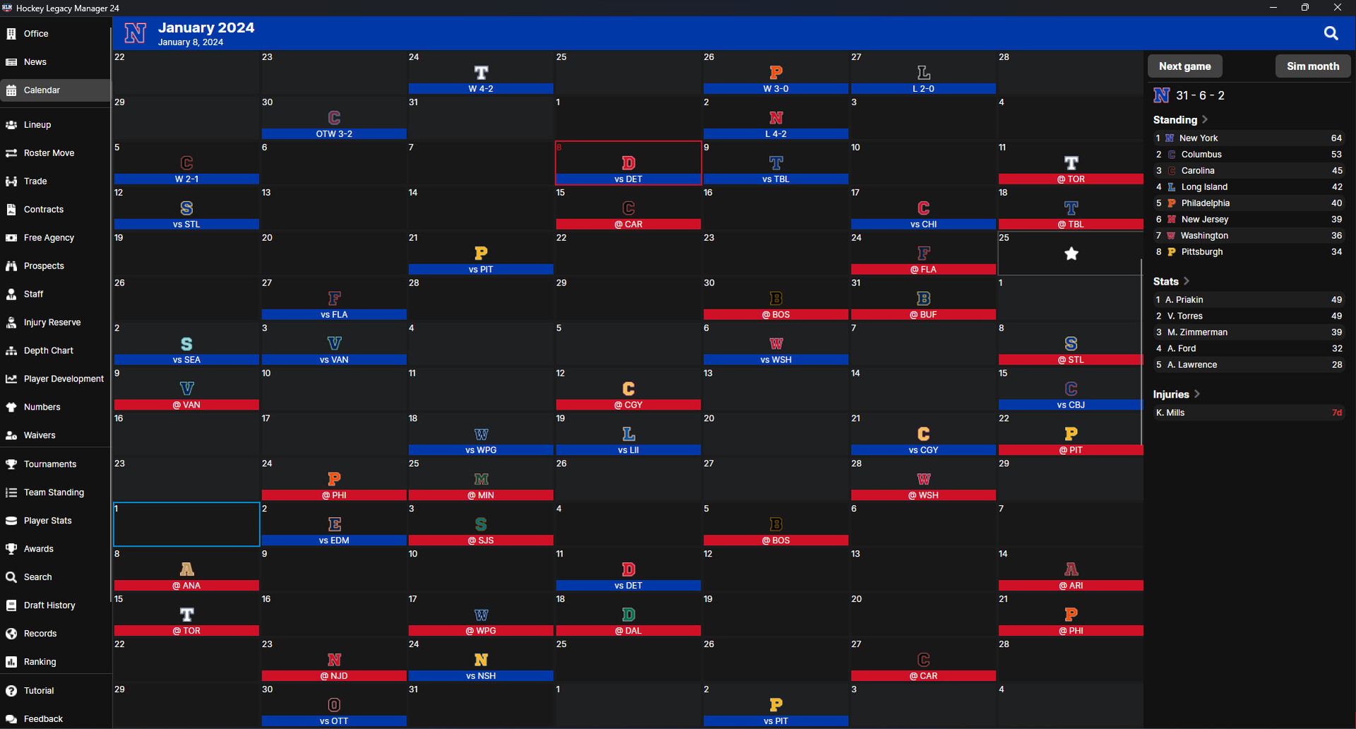 Hockey Legacy Manager 24