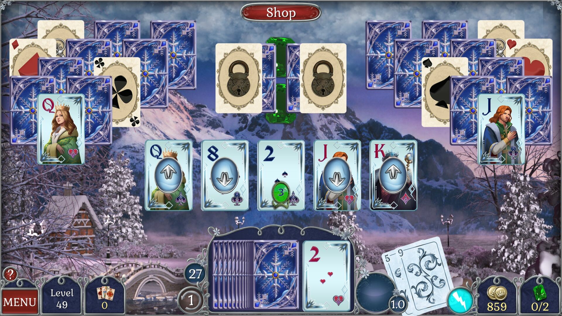 Jewel Match Solitaire Winterscapes 2: Collector’s Edition