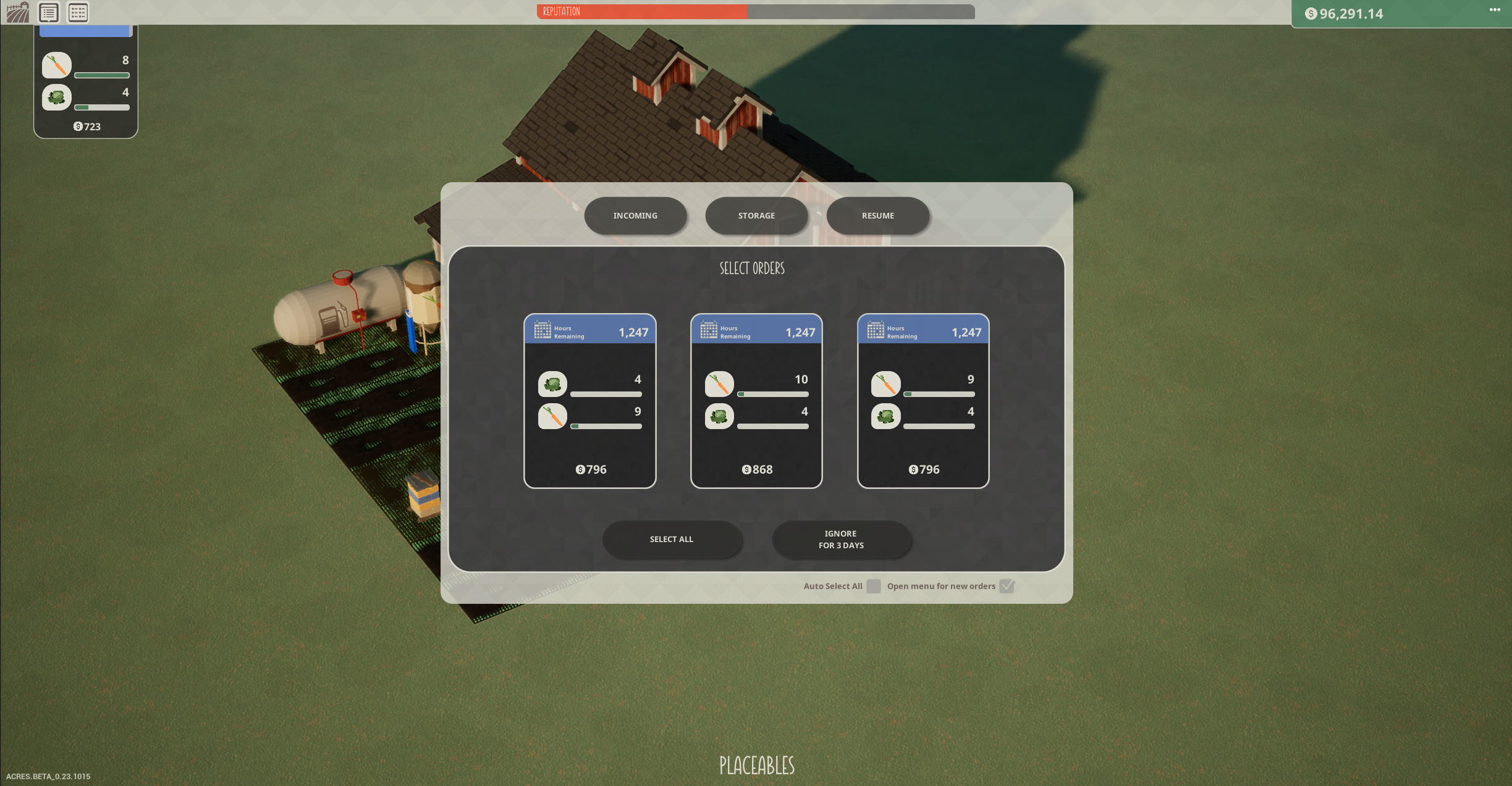 Acres: Minimalist Farming Sim