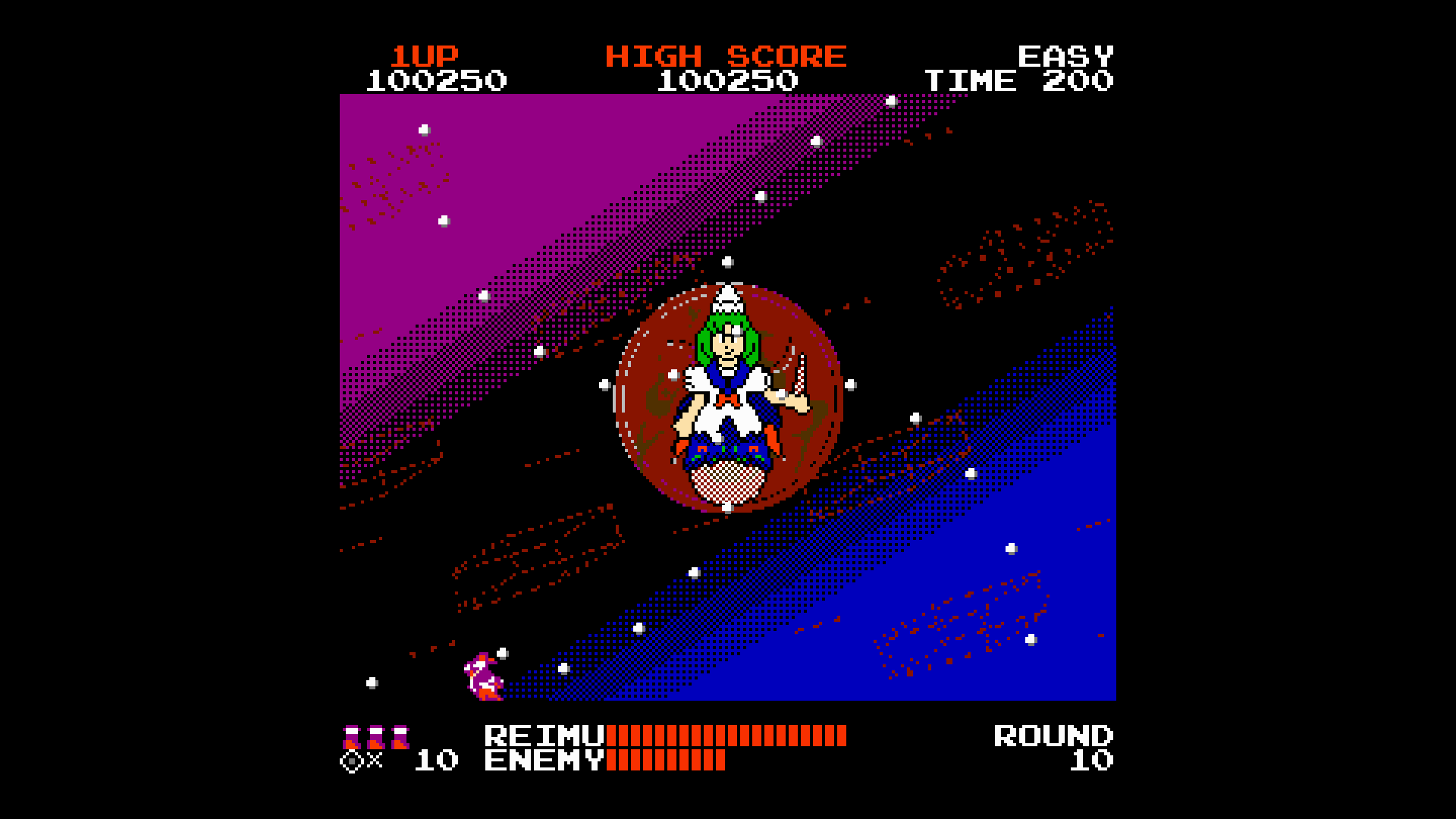 Touhou 1: The Highly Responsive to Prayers NES Demake
