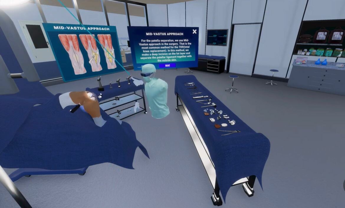VR TKA Surgery Simulator