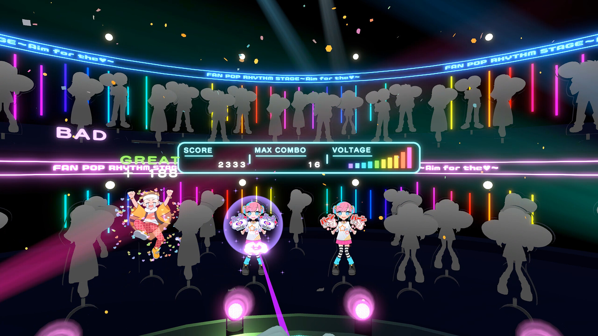 Fan Pop Rhythm Stage: Aim for the Heart