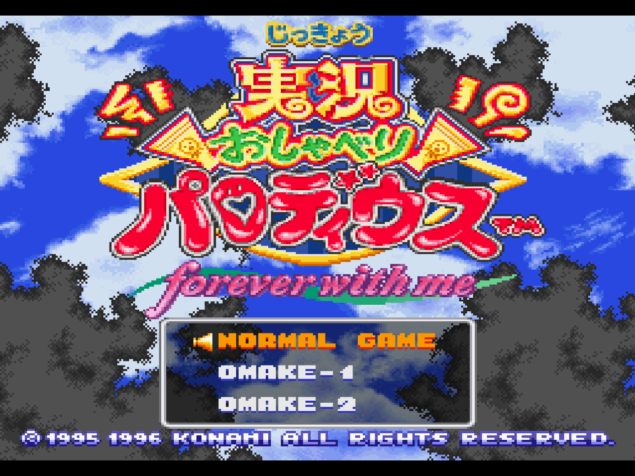 Jikkyou Oshaberi Parodius: Forever With Me