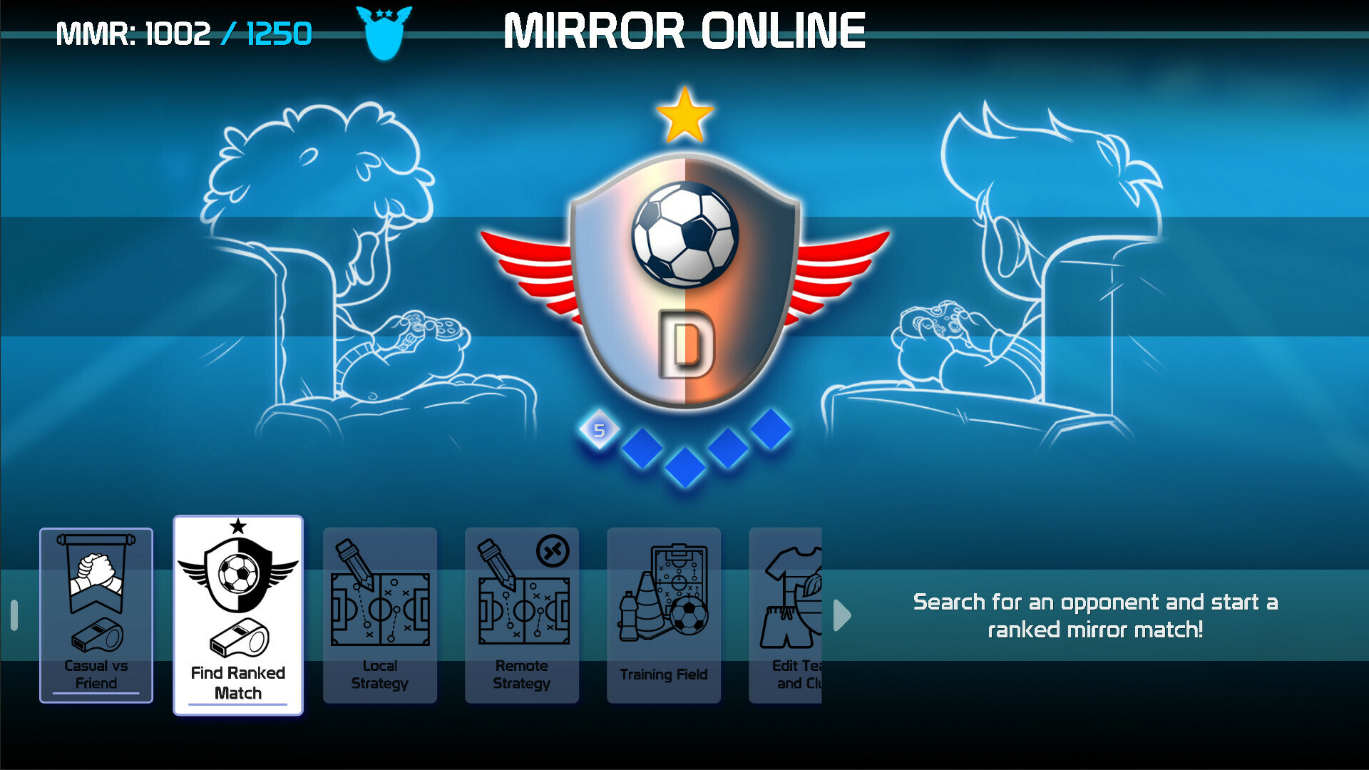 Charrua Soccer: Mirror Edition
