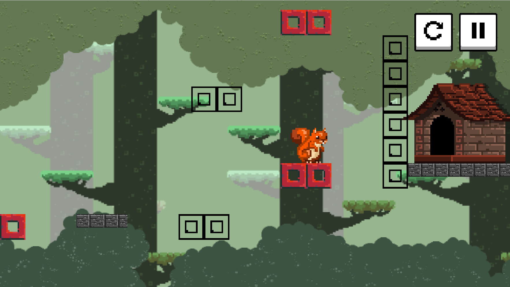 Squirrel Jump: Forest Pathway