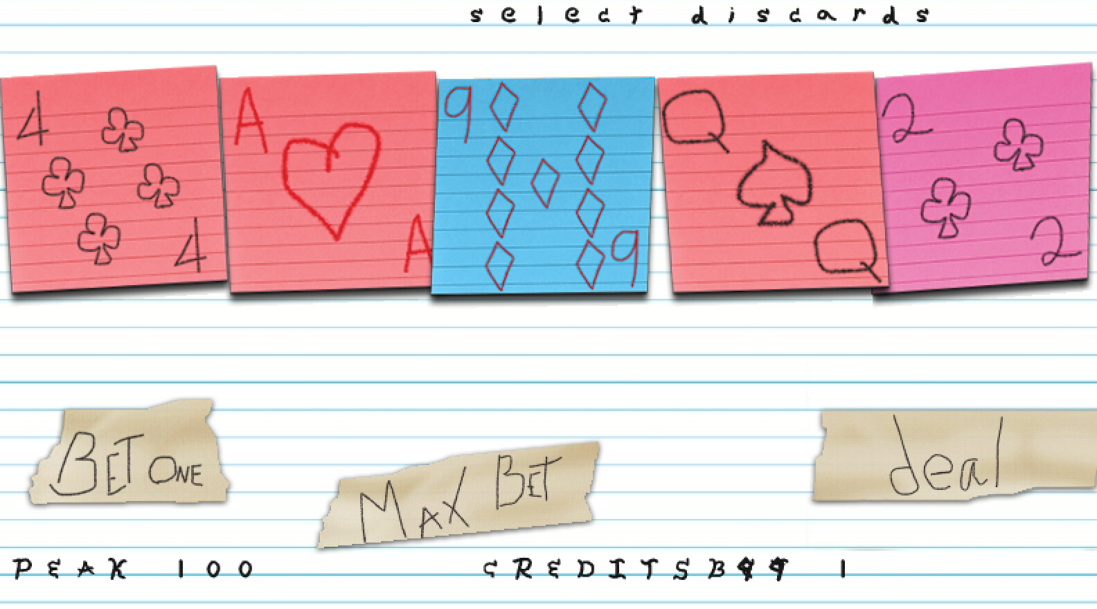 The Paper Arcade: Poker