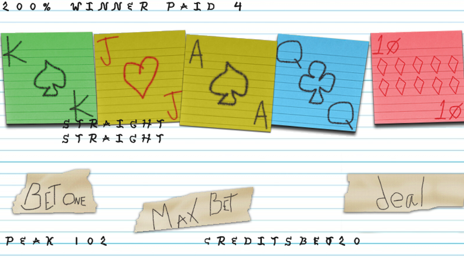 The Paper Arcade: Poker