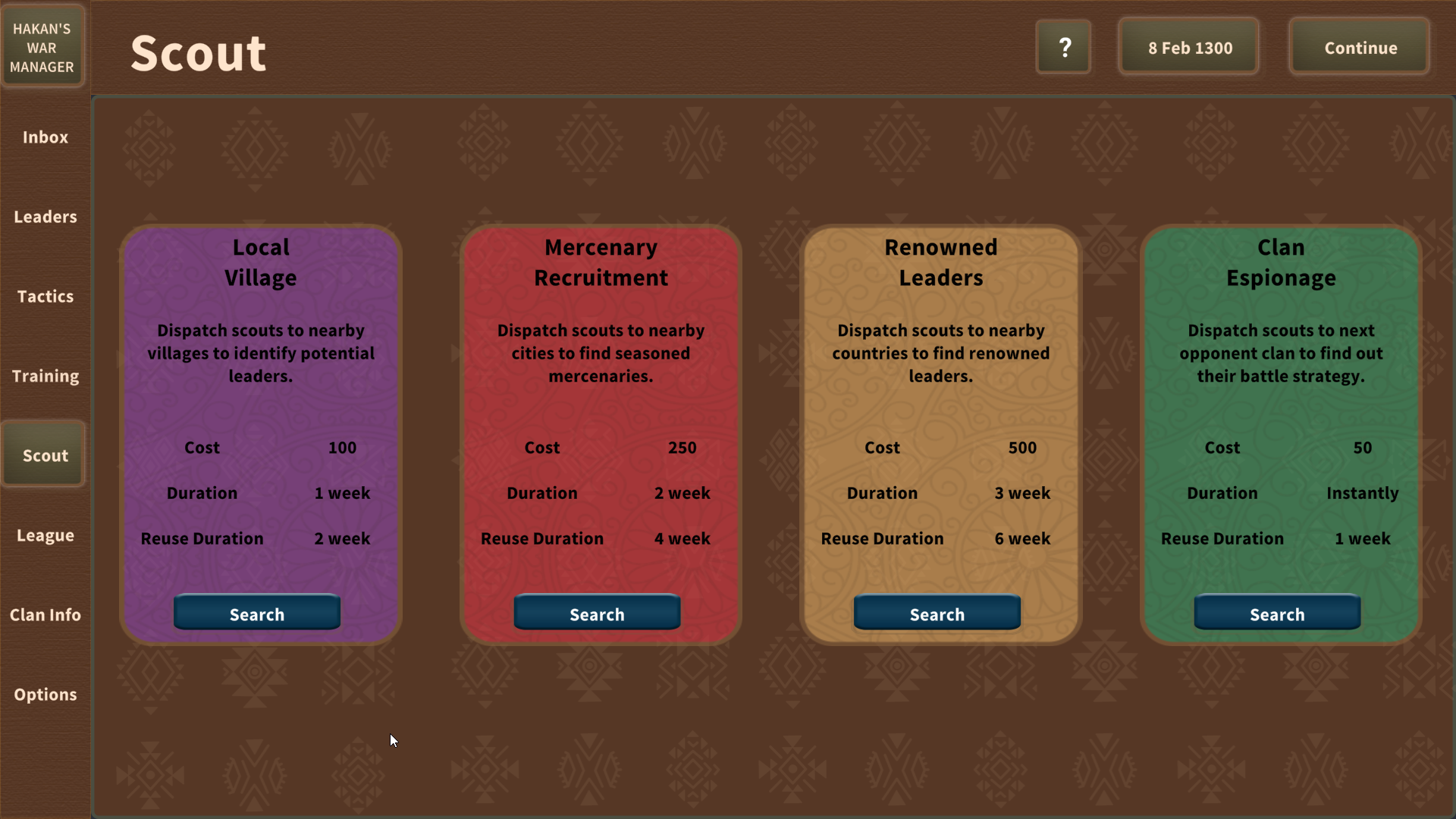 Hakan’s War Manager