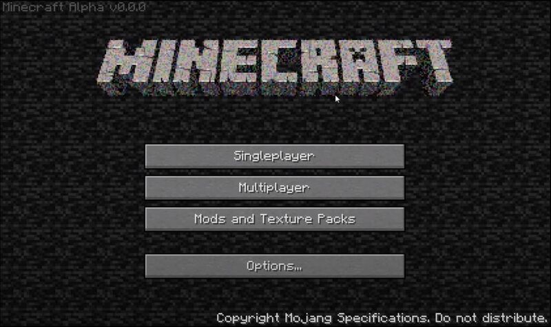 Minecraft Alpha 0.0.0
