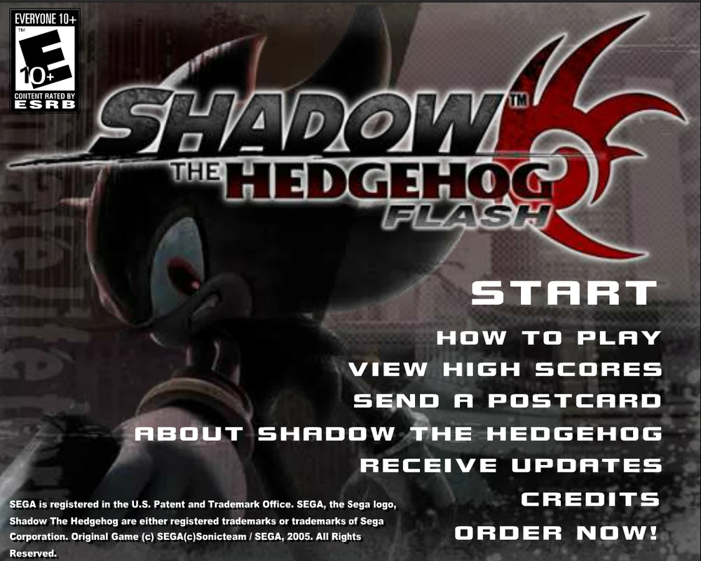 Shadow the Hedgehog Flash