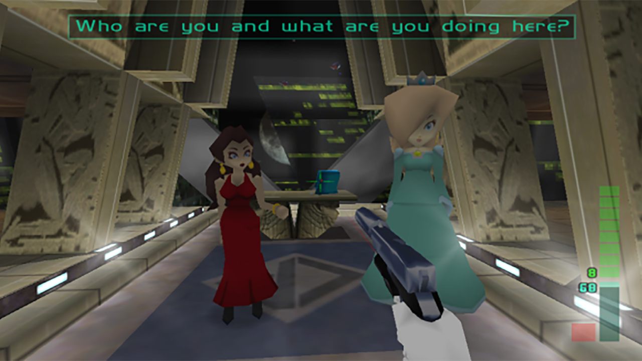 Perfect Dark With Mario Characters
