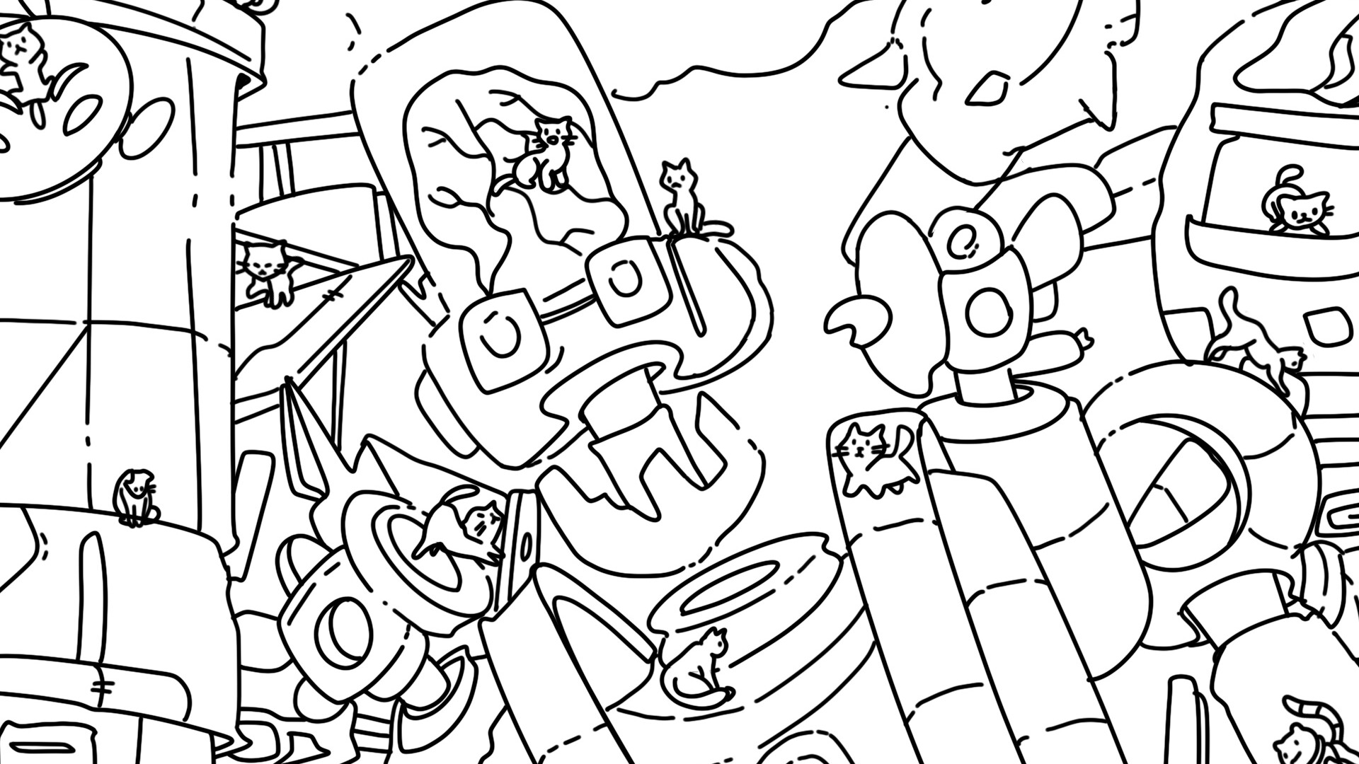 100 Robo Cats