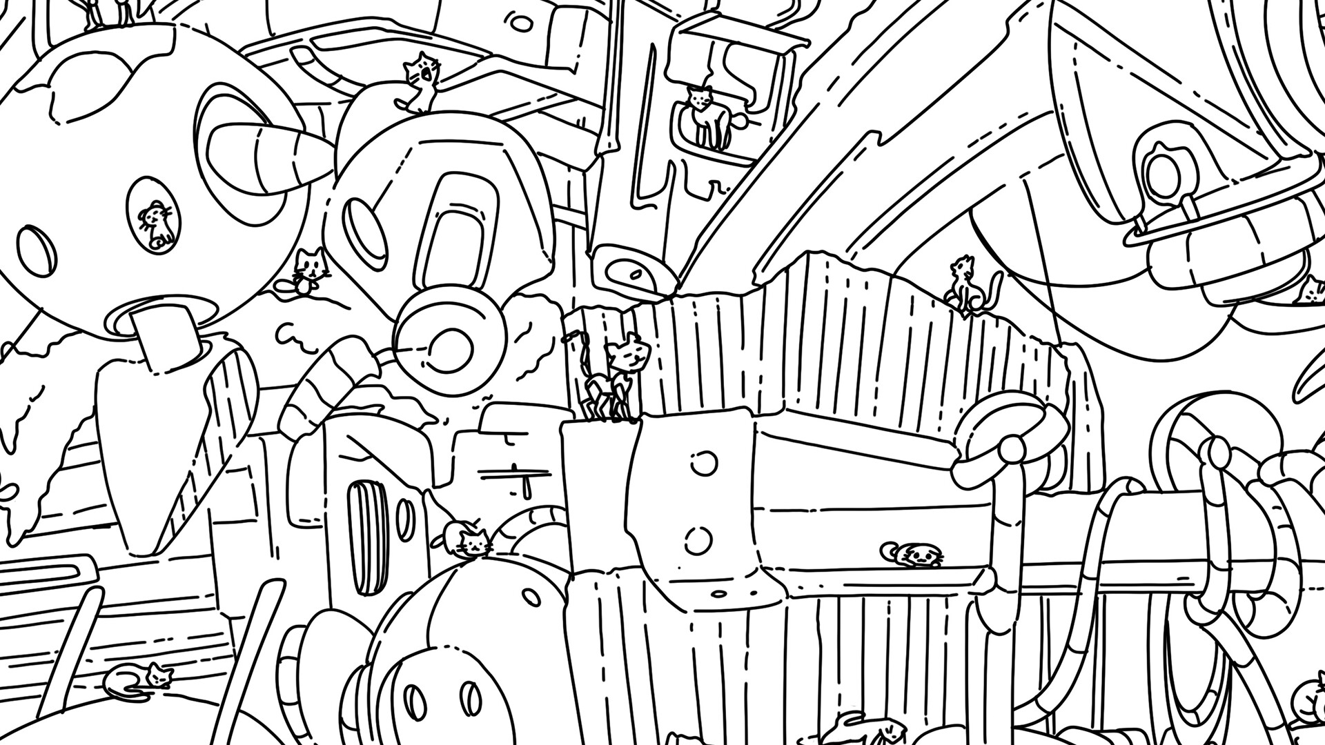 100 Robo Cats