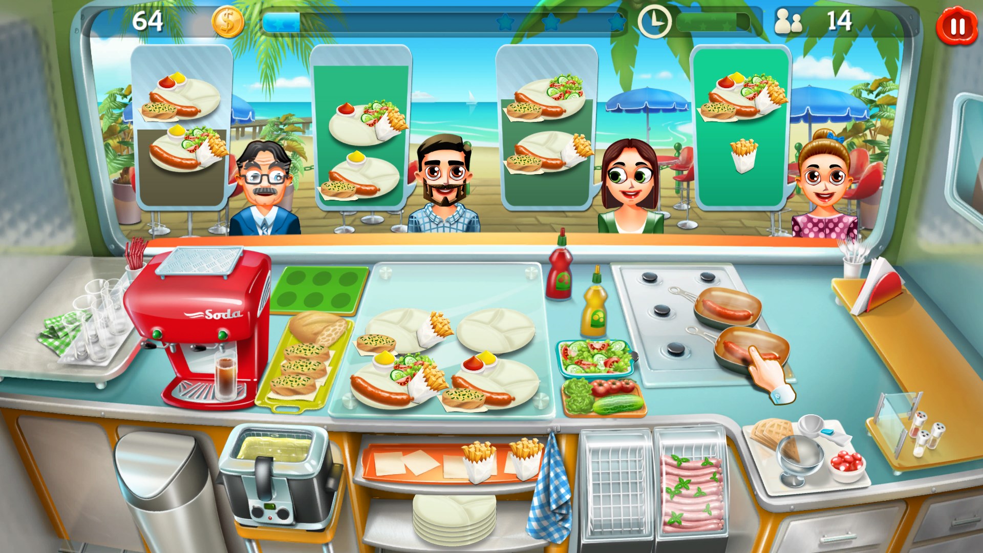 Food Truck Tycoon + Burger Chef Tycoon + Sweet Bakery Tycoon