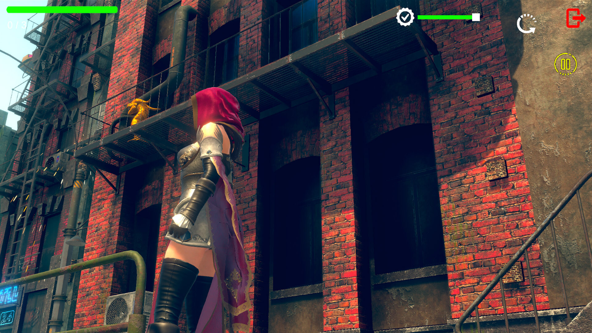 Climb Challenge: Find Items Cyberpunk