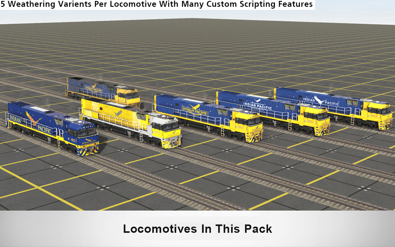 Trainz Railroad Simulator 2019: NR Class Locomotive – JBR Indian Pacific Pack