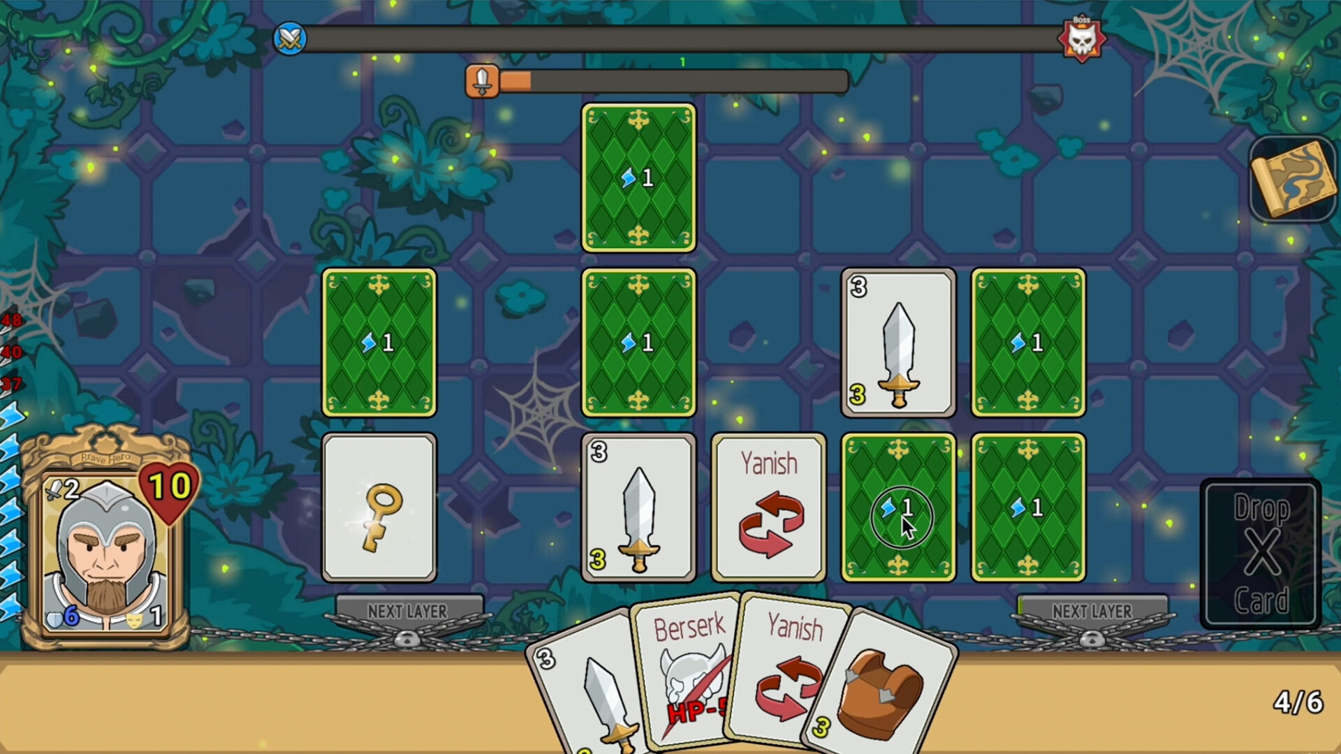 Brave Hero: Puzzle Dungeon Card