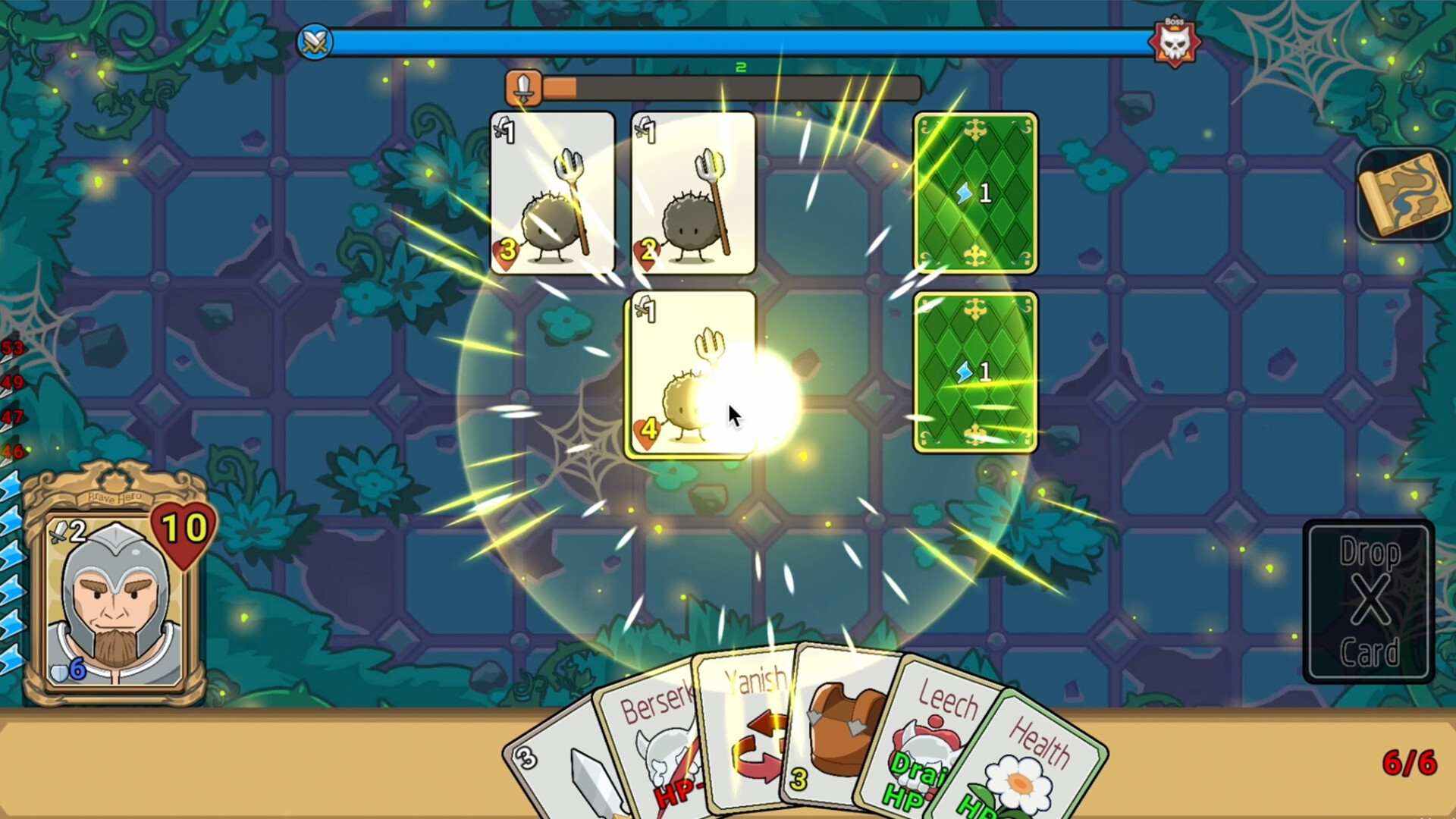 Brave Hero: Puzzle Dungeon Card