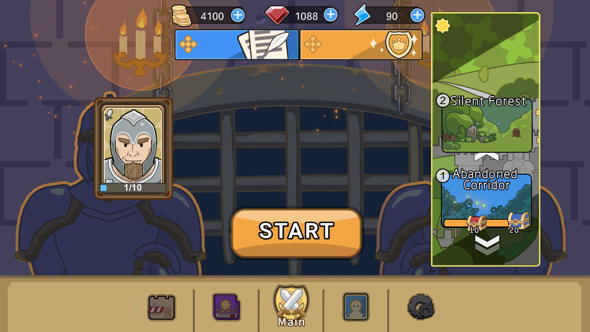 Brave Hero: Puzzle Dungeon Card