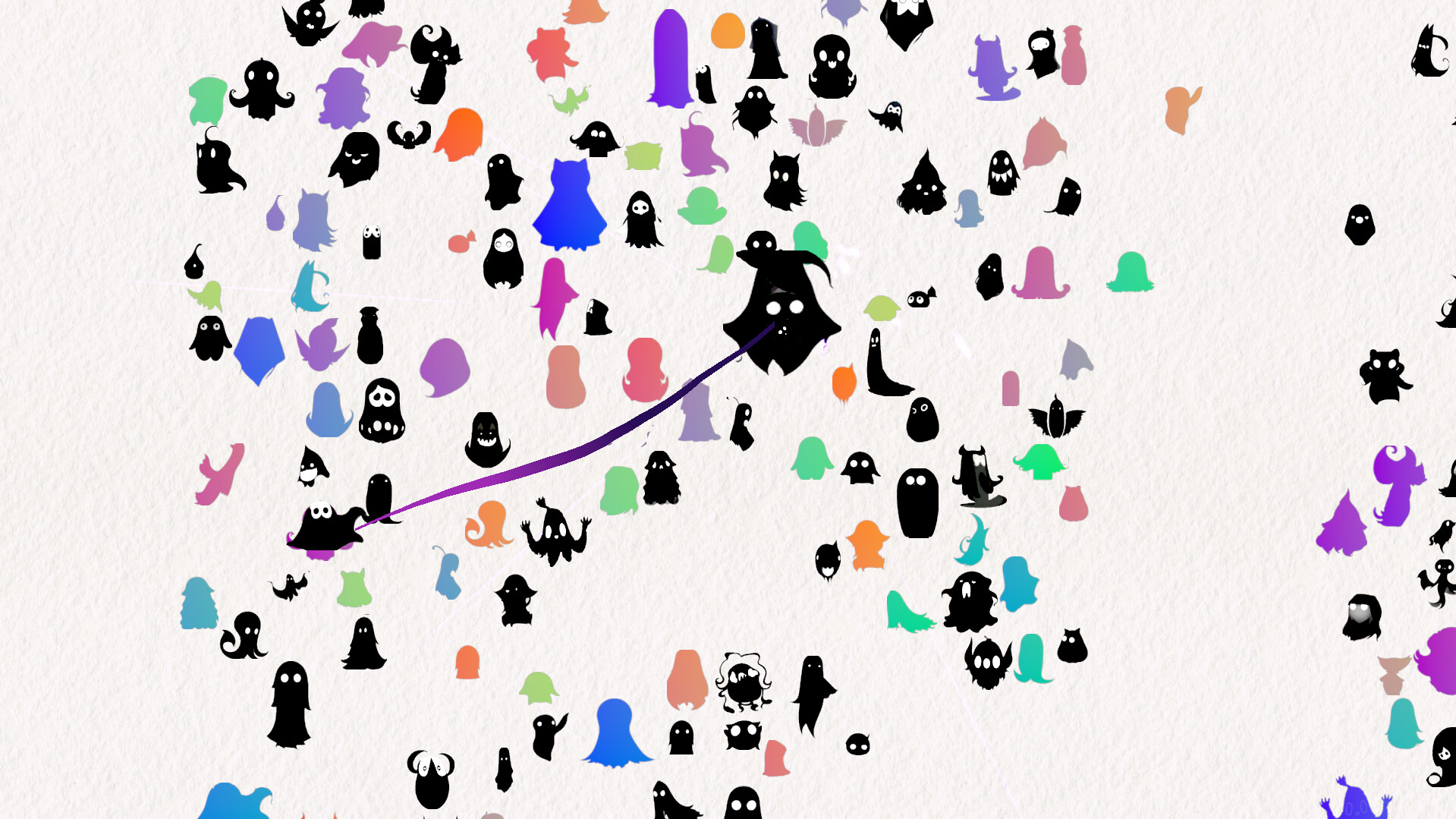 Doodle Harmony Ghosts