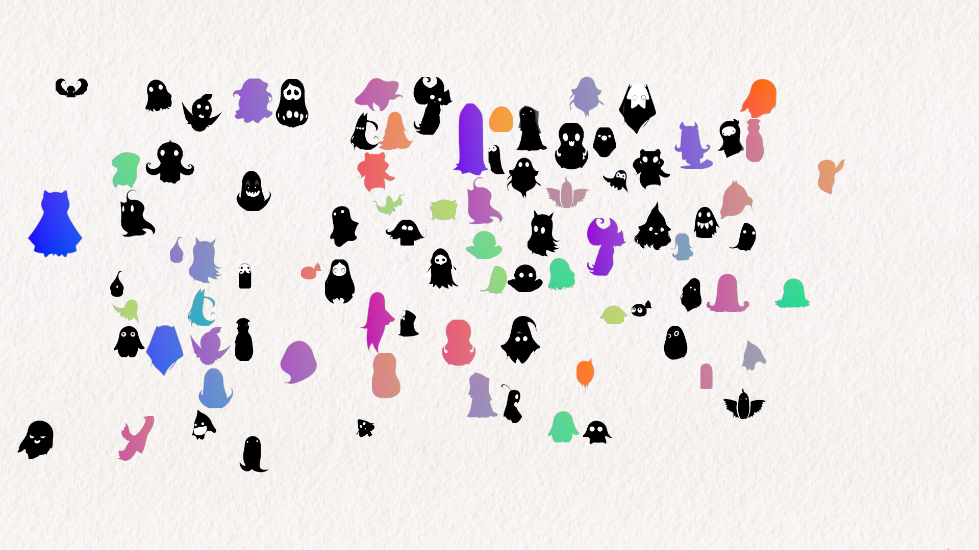 Doodle Harmony Ghosts