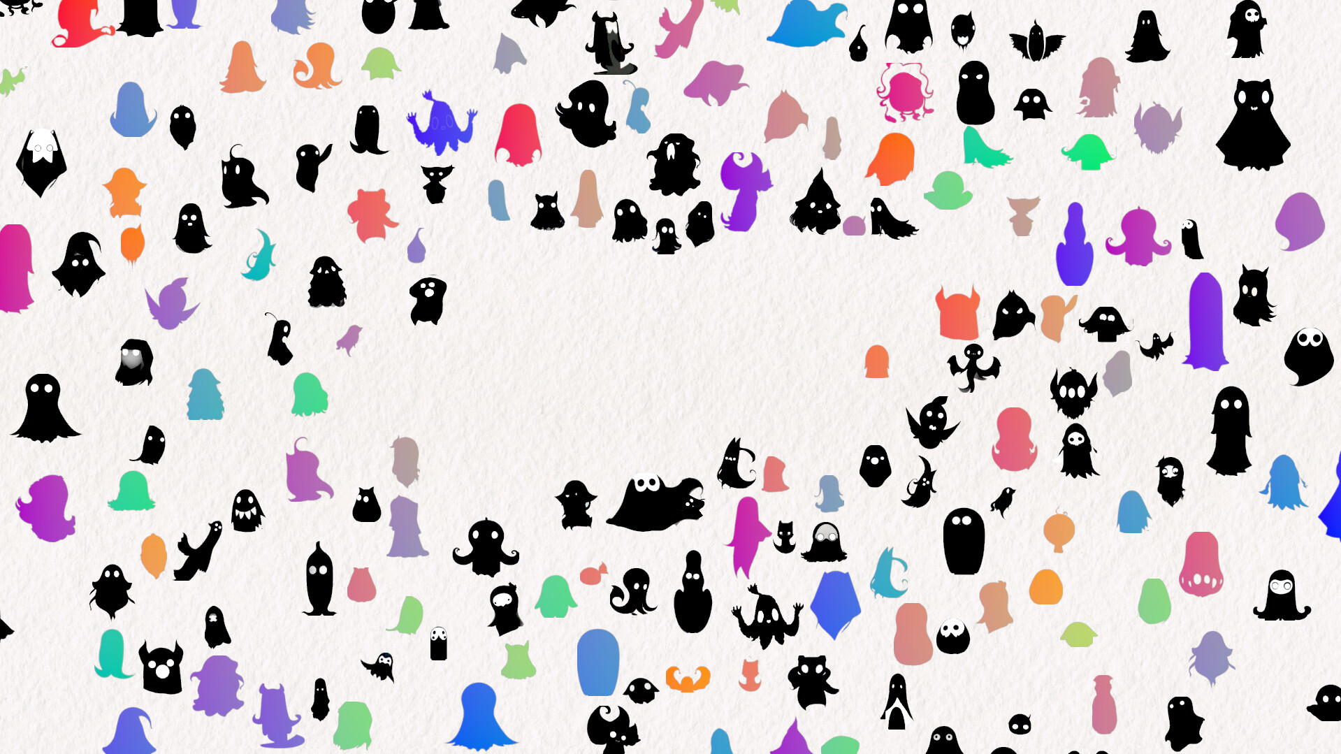 Doodle Harmony Ghosts