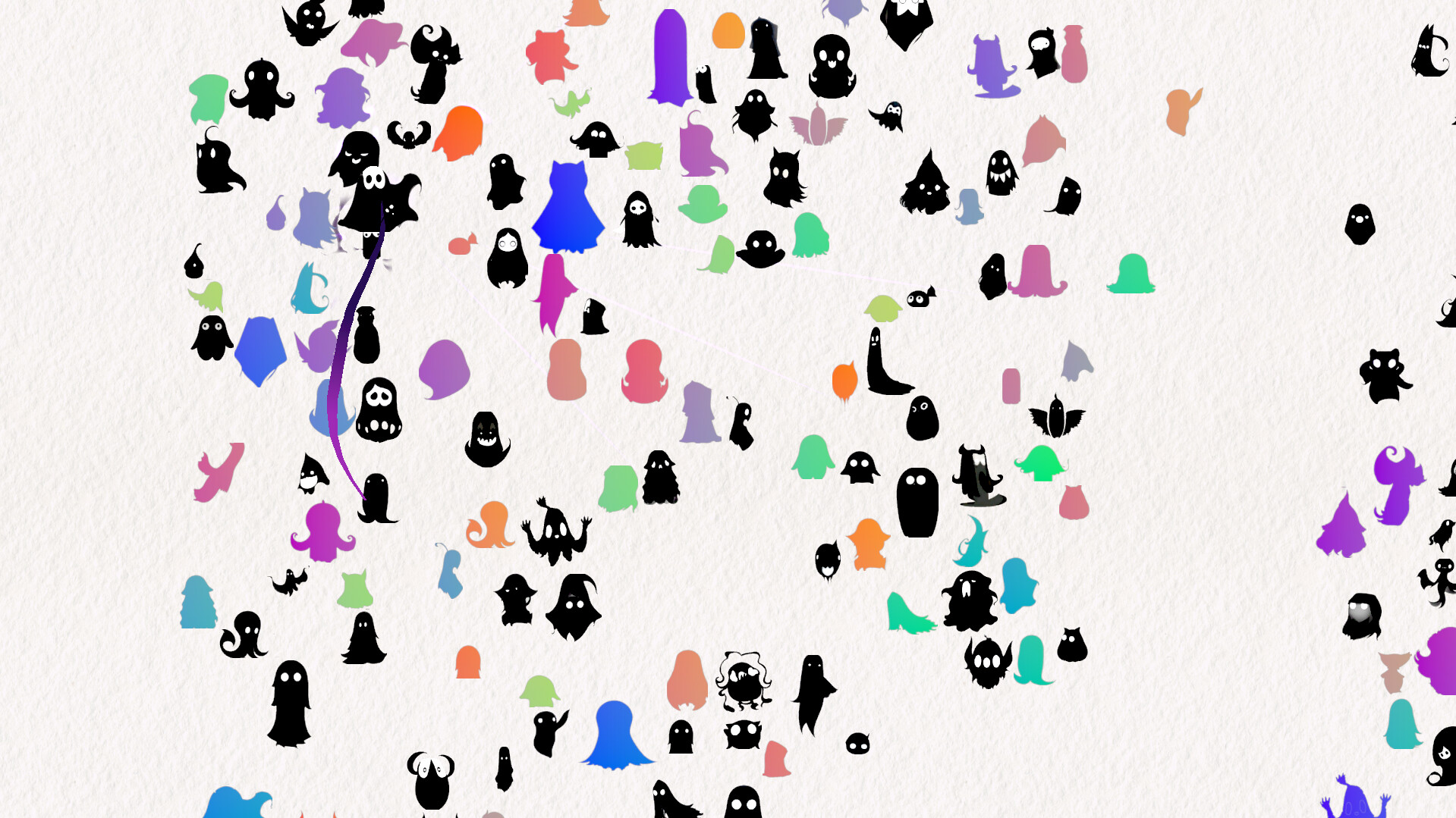 Doodle Harmony Ghosts