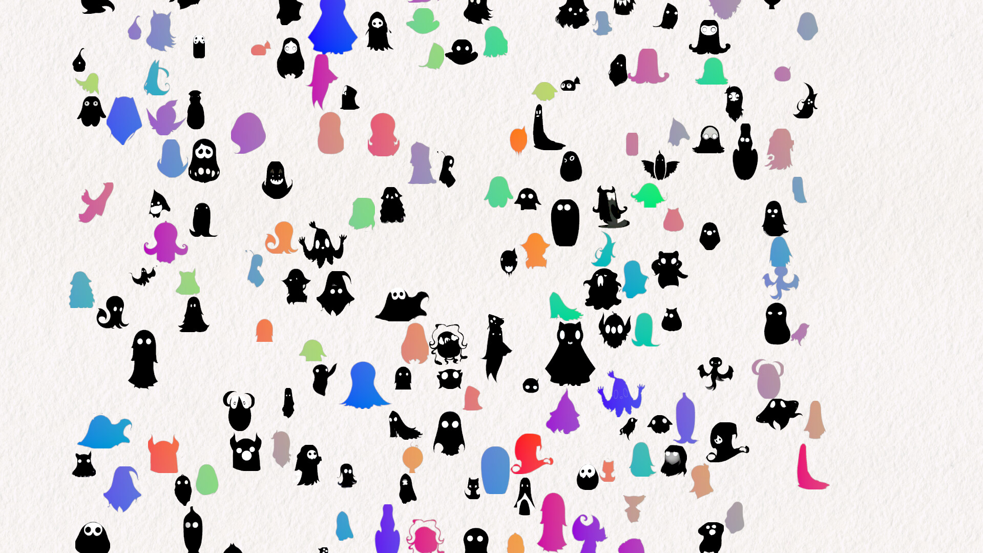 Doodle Harmony Ghosts